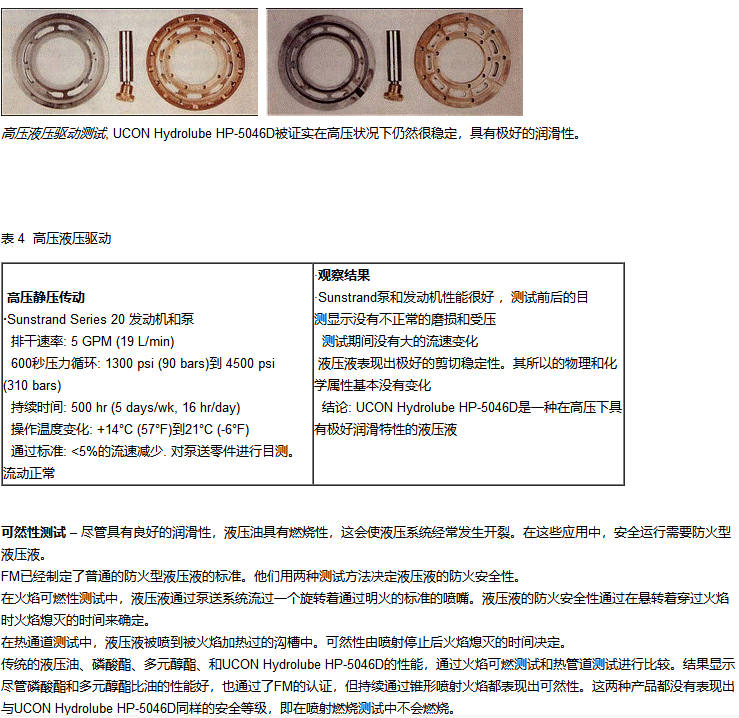 UCON HYDROLUBE HP-5046D阻燃液壓油_上海黎天貿易有限公司